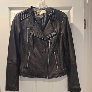 Michael Kors leather jacket size medium